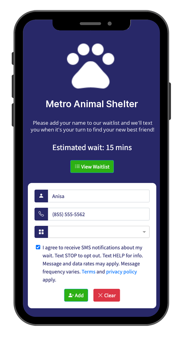 Compassionate Waitlist Management for Animal Shelters