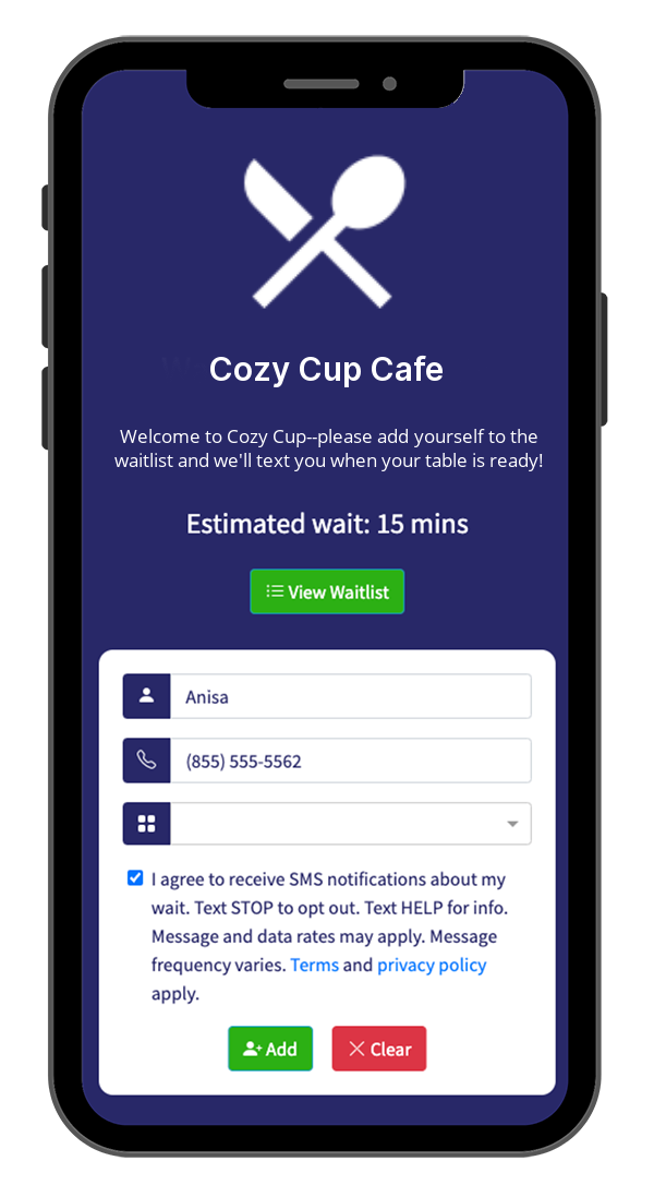 The Best Waitlist App for Cafés