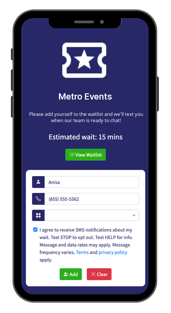 Professional Waitlist Management for Events