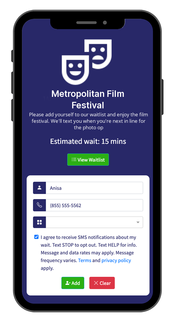 Professional Queue Management for Film Festivals