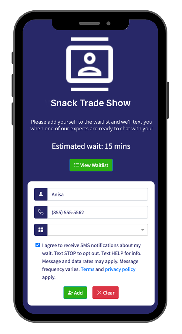 Professional Queue Management for Trade Shows